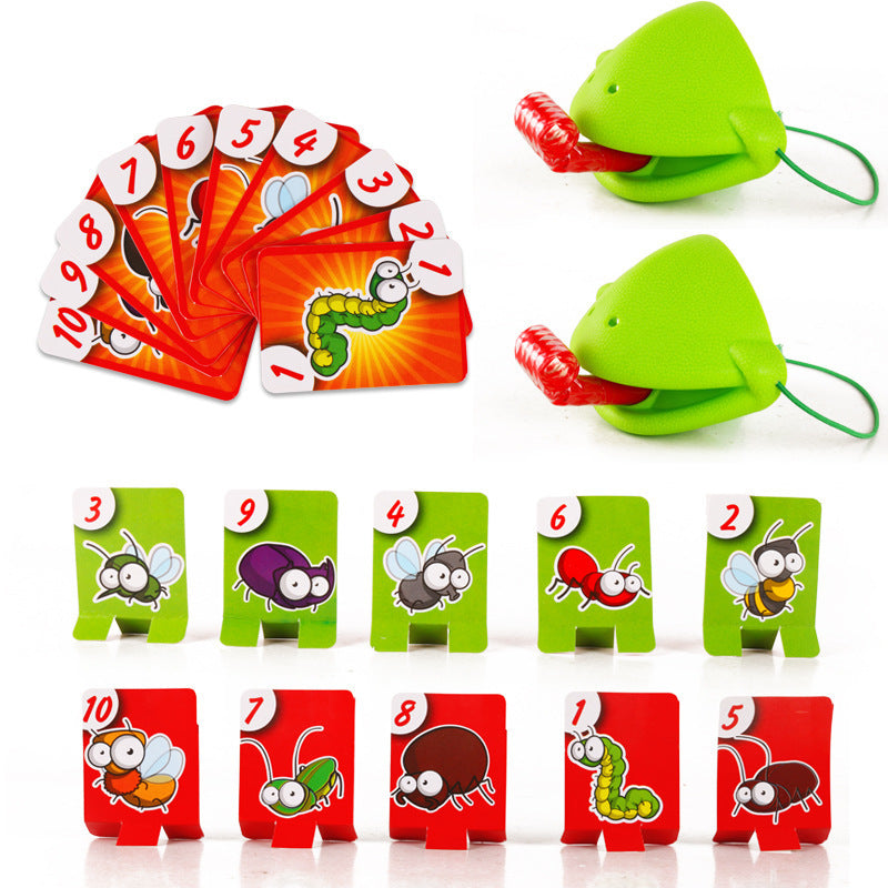 Interactive Fun: Frog/Chameleon Sticking Tongue Out Game Toy (Hand-Eye Coordination).