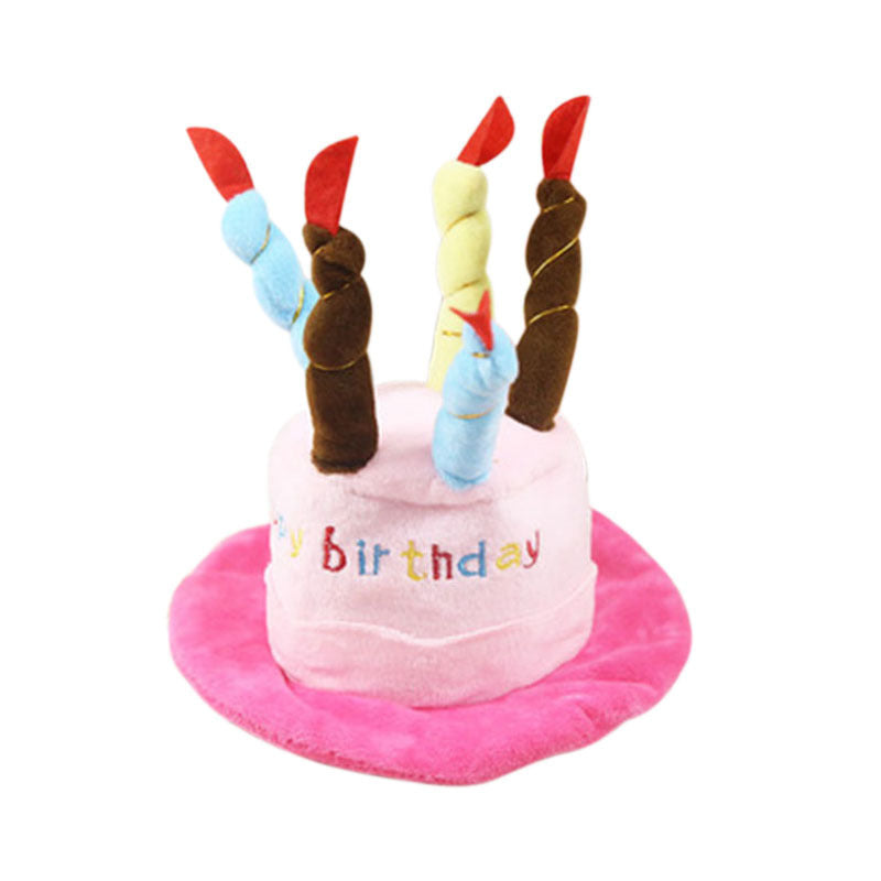 Cute Dog Birthday Hat Toy, Fun Pet Birthday Gift Accessory (21×15×6.5cm)