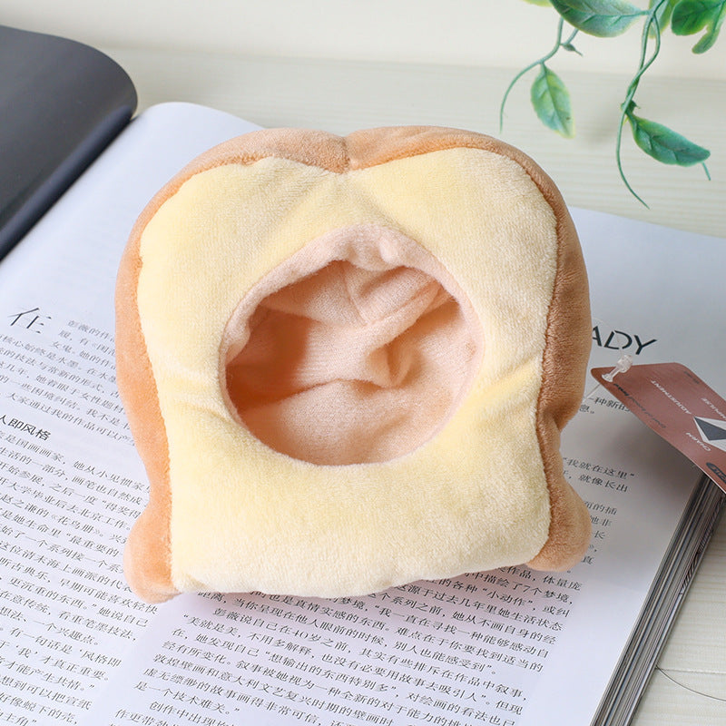 Tiny Treasures: Cute Bread Animal Plush Wallet/Pendant Keychains ($\mathbf{9-11\text{cm}}$).