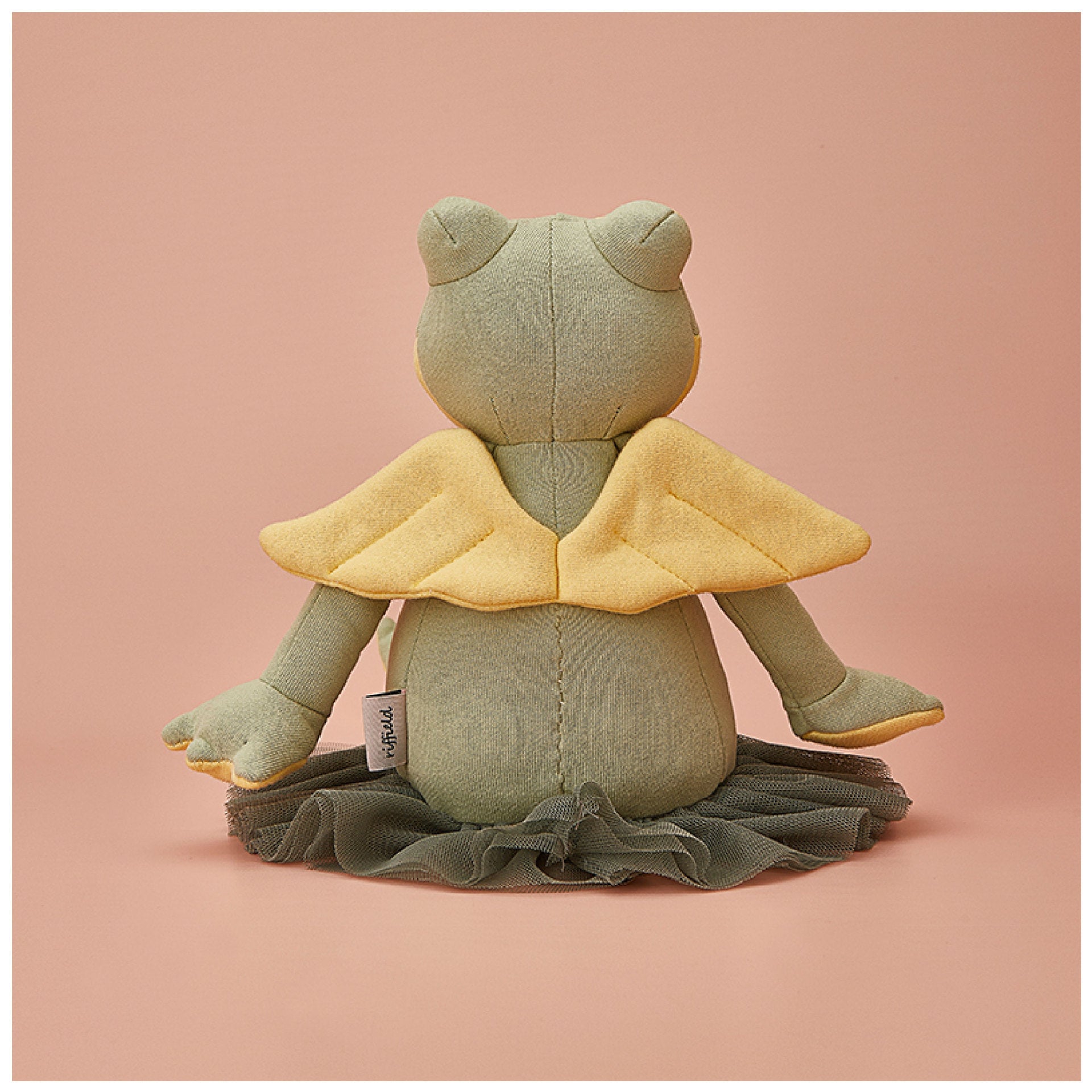 Delightful Comfort: $\mathbf{40\text{cm}}$ Green Frog Toy with Gauze Skirt (Baby Comforter, $\mathbf{4-6}$ Years).