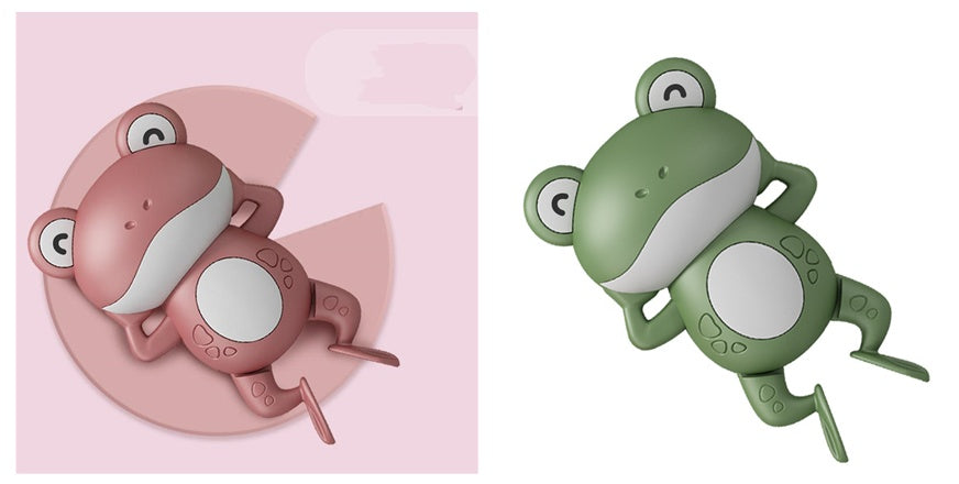 Splish Splash Fun: Baby Wind-Up Floating Little Frog Bath Toy ($\mathbf{0-3}$ Years).