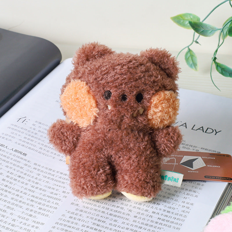 Tiny Treasures: Cute Bread Animal Plush Wallet/Pendant Keychains ($\mathbf{9-11\text{cm}}$).