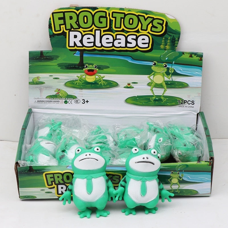 Stress Buster: Trend Cartoon Little Frog Vent Decompression Squeeze Toy.