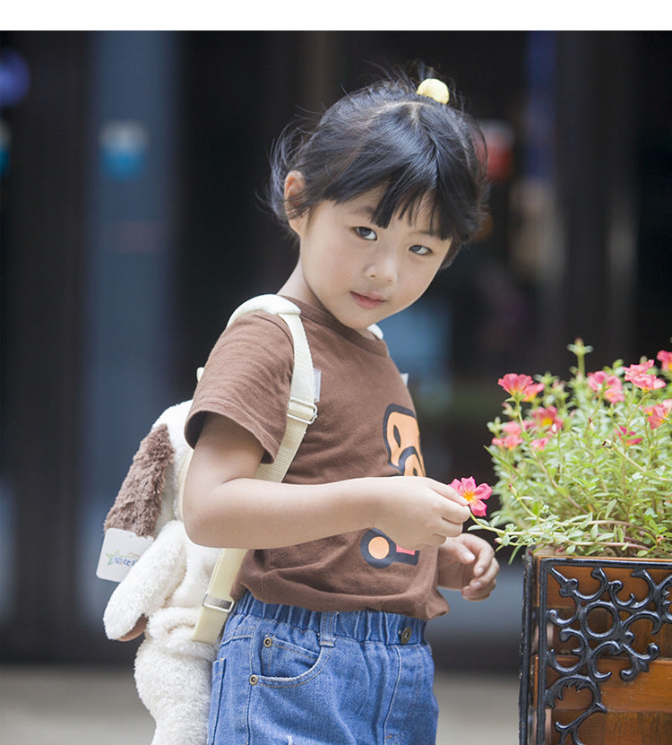 Toddler Favorite: Cute Cartoon Puppy Dog Doll Backpack ($\mathbf{40\times 20\text{cm}}$) for Kindergarten.