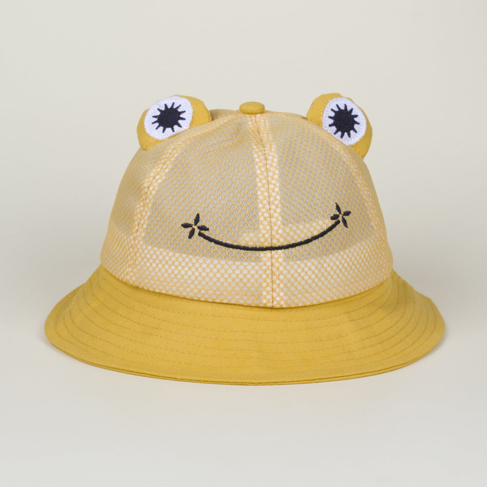 All-Ages Fun: Cute Stereo Frog Breathable Net Sun Hat (Travel & Leisure).
