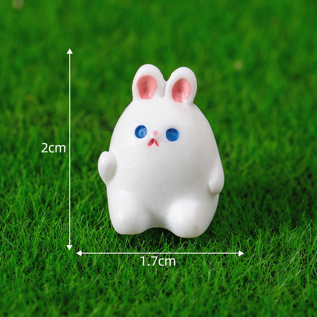 Desktop Fun: Creative Cute Round Cartoon Animal Resin Ornaments (Frog & More).