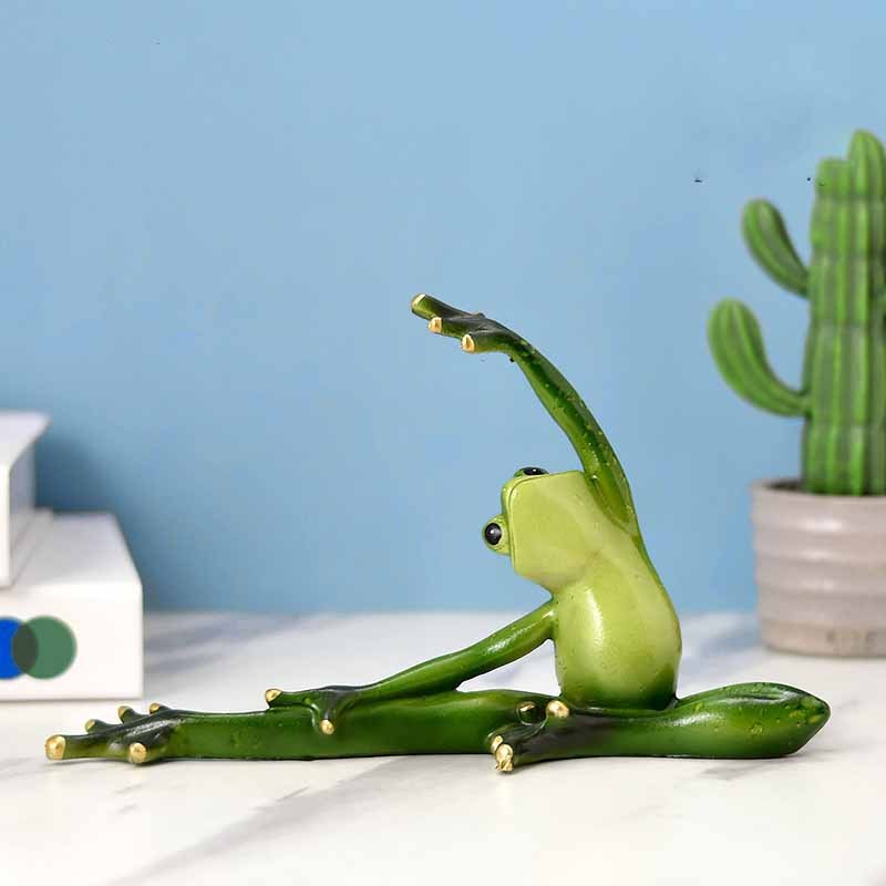 Find Your Zen: Pastoral Resin Yoga Frog Animal Ornaments (Multiple Poses).