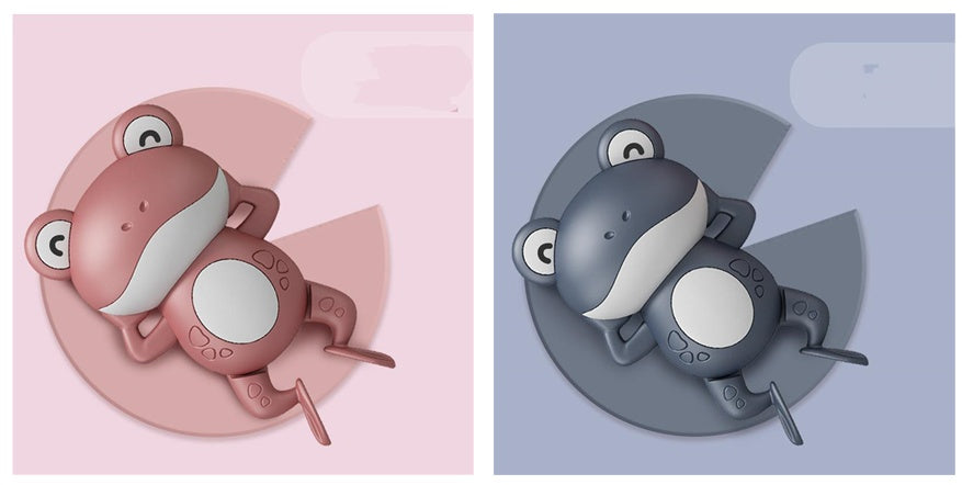 Splish Splash Fun: Baby Wind-Up Floating Little Frog Bath Toy ($\mathbf{0-3}$ Years).