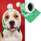 Knitted Christmas Snowflake & Elk Pet Hat, Warm Fur Ball Winter Cap for Dogs & Cats