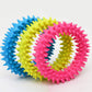 TPR Spiky Circle Dog Chew Ring, Bite-Training Molar Toy & Teeth-Cleaning Pet Supply