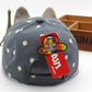Cartoon Cute Bunny Soft-Brim Baseball Hat, Adjustable Cotton Cap for Kids