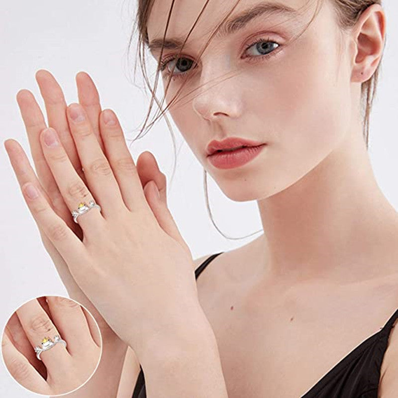 Fashion Must-Have: New Vintage Frog Crown Alloy Adjustable Ring (Unisex).