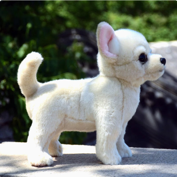 Lifelike Cuddles: Simulation Dog Plush Toy Doll ($\mathbf{26\text{cm}}$ Length).