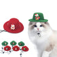 Pet Christmas Felt Hat, Soft Cute Holiday Cosplay Accessory for Dogs & Cats
