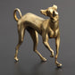 Personality Retro Brass Chinese Zodiac Dog Ornament, Vintage Solid Copper Decor