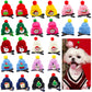 Wool Pet Hat Decoration, Mini Christmas Clip Hat for Dogs & Cats