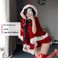 Christmas Bunny Cosplay Uniform, Gold Velvet Women’s Costume Set (Free Size)