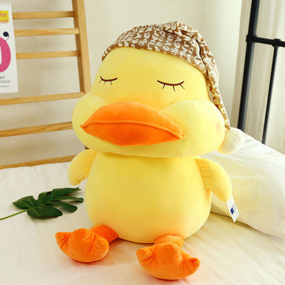 Fashion Personality Rhubarb Duck Doll Pillow – Soft Plush Duck Cushion Toy