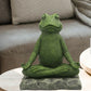 Find Inner Peace: Meditation Frog Resin Zen Animal Yoga Figurines.