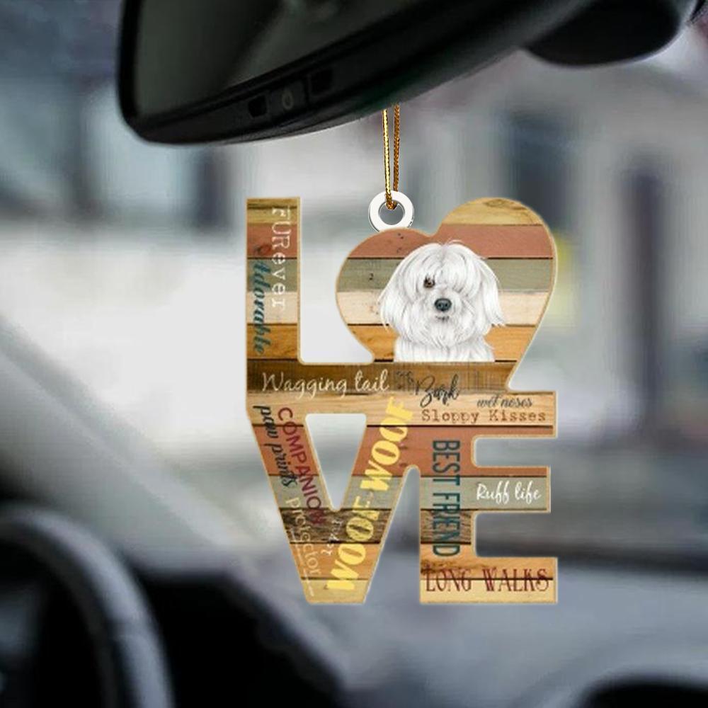 Sleeping Angel Dog Car Pendant, Cute Acrylic Hanging Ornament for Cars, Doors & Home Decor