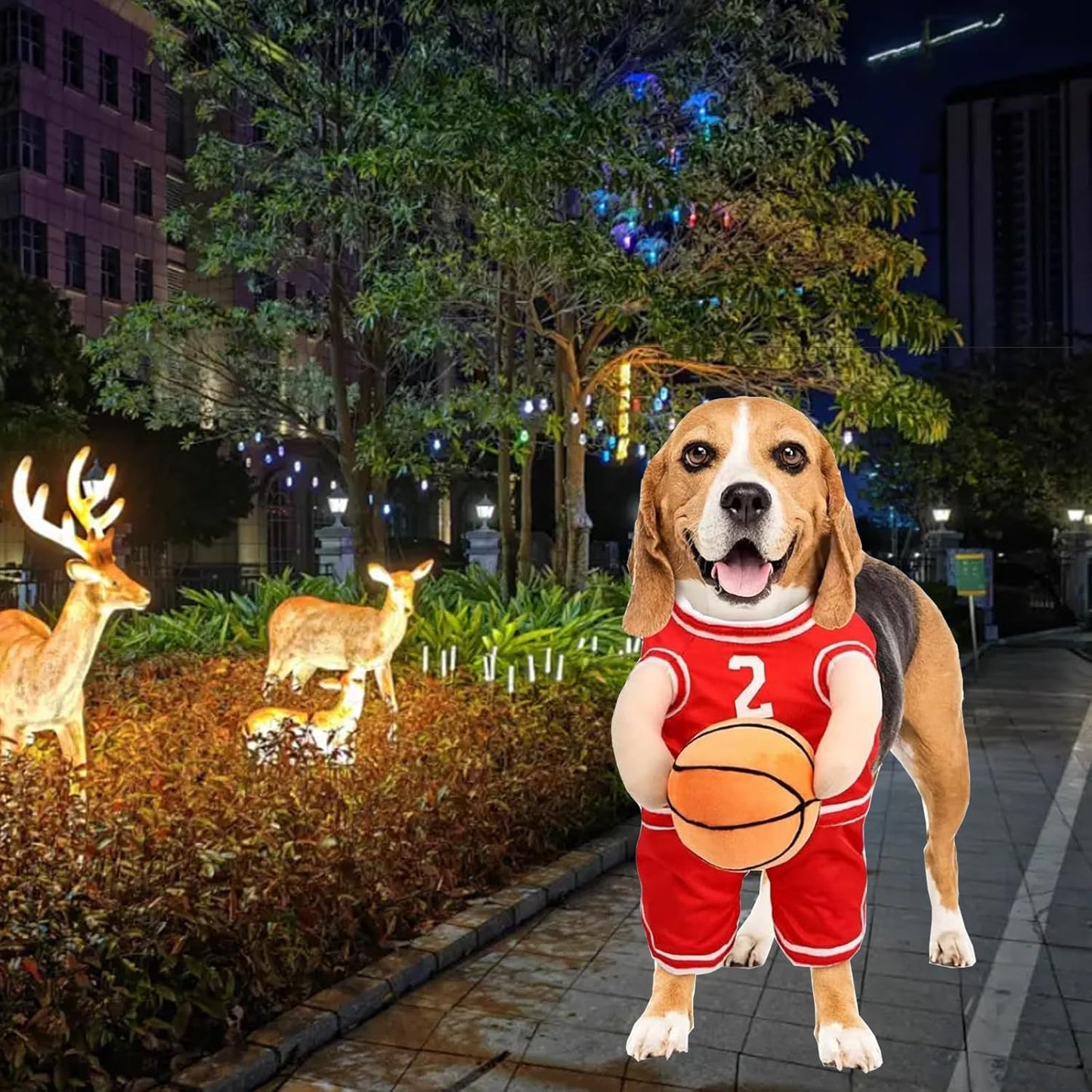 Pet Costumes, Dog Basketball Player Costume for Halloween, Sports Cosplay & Funny Dress-Up