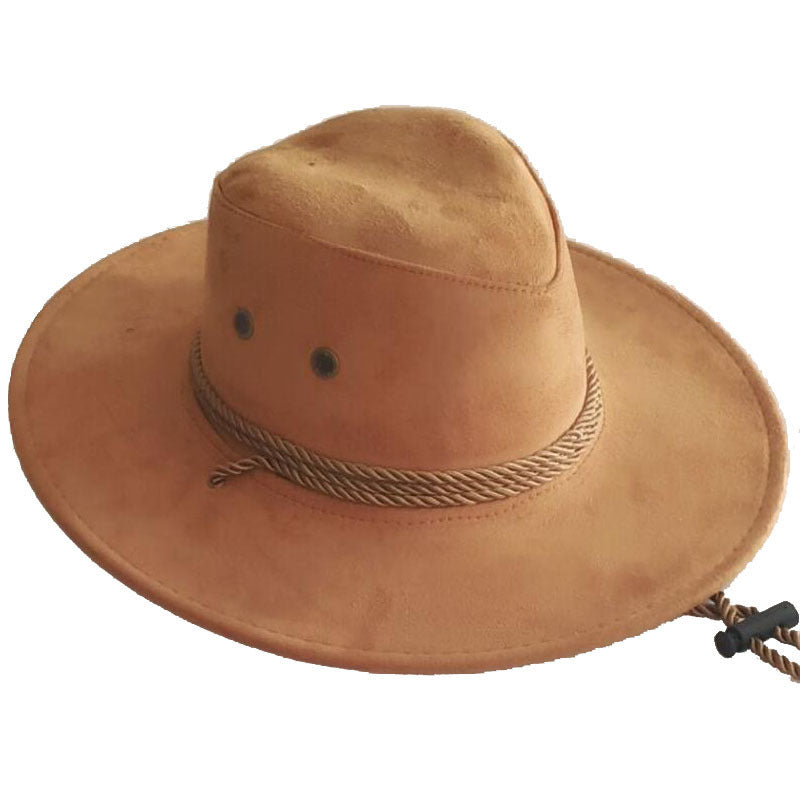 Western Edge: Chicken Skin Velvet Cowboy Hat (Stereotyped, Lacquered Finish).