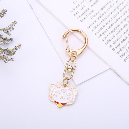 Pet Jewelry Painted Keychain, Cute Dog & Cat Metal Keyring