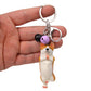 Yoga Dog Independent Corgi Bell Keychain, PVC Resin Climbing Dog Pendant