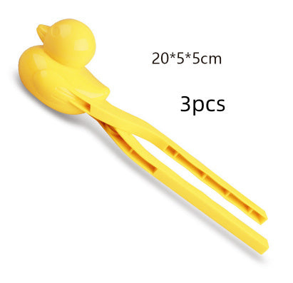 Duck Snow Ball Outdoor Clip Toy – Winter Snow Mold Tool for Fun Snow Play