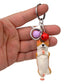Yoga Dog Independent Corgi Bell Keychain, PVC Resin Climbing Dog Pendant