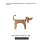 Sausage Dog Table Ornament, Abstract Cartoon Alloy Decorative Sculpture
