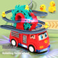Children’s Little Duck Educational Electric Fire Truck Toy – Interactive Ferris Wheel Duck Vehicle