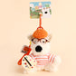 Creative Cartoon Plush West Highland Puppy Dog Keychain
