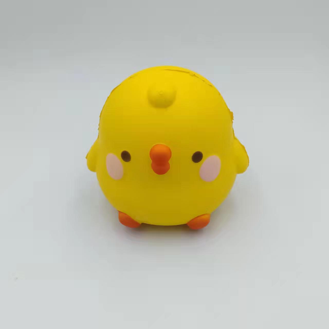 Stress Relief Squeeze: Painted PU Slow Rebound Animal Toy (Chicken, Rabbit, Hamster Styles).