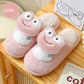 Cozy Winter Fun: Cute Cartoon Frog Indoor Home Plush Warm Slippers (Unisex).