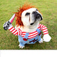Cat Dance Lion Pet Funny Costume, Dog & Cat Four-Legged Outfit for Festivals & Fun Dress-Up