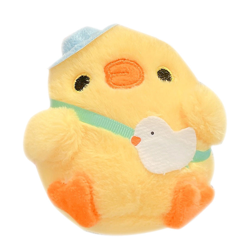 Cute Little Chicken Plush Toy Pendant – Soft Cloth Keychain Doll