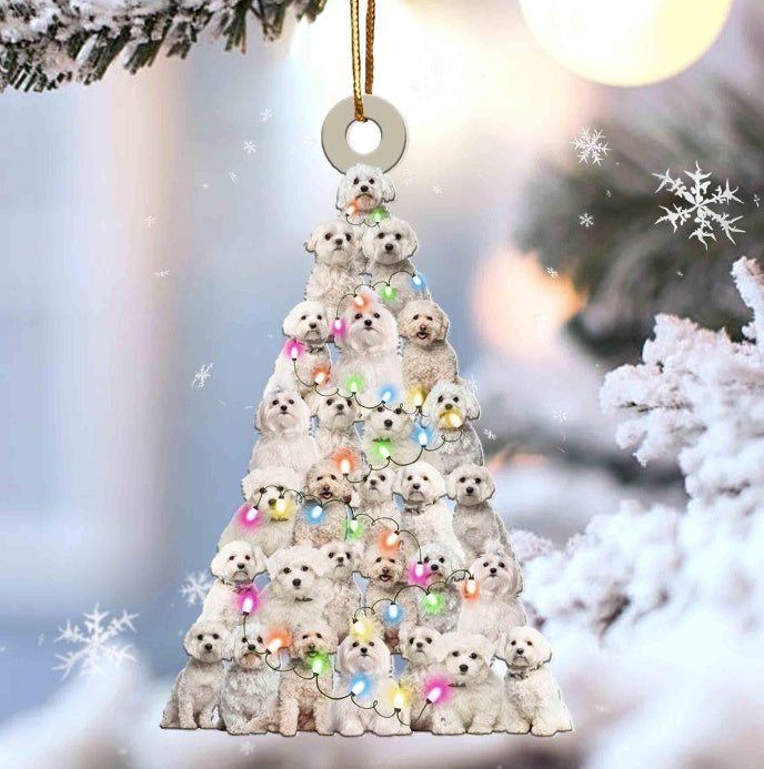 Sleeping Dog Angel Car Pendant, Acrylic Hanging Ornament for Cars, Doors & Home Decor