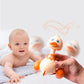 Press & Shake Duck Motorcycle Toy – Return-Force Action Duck Rider for Kids