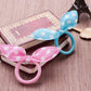 Bunny Ears Towel Hair Ring, Candy-Style Children’s Head Rope (10pcs, Random Colors)