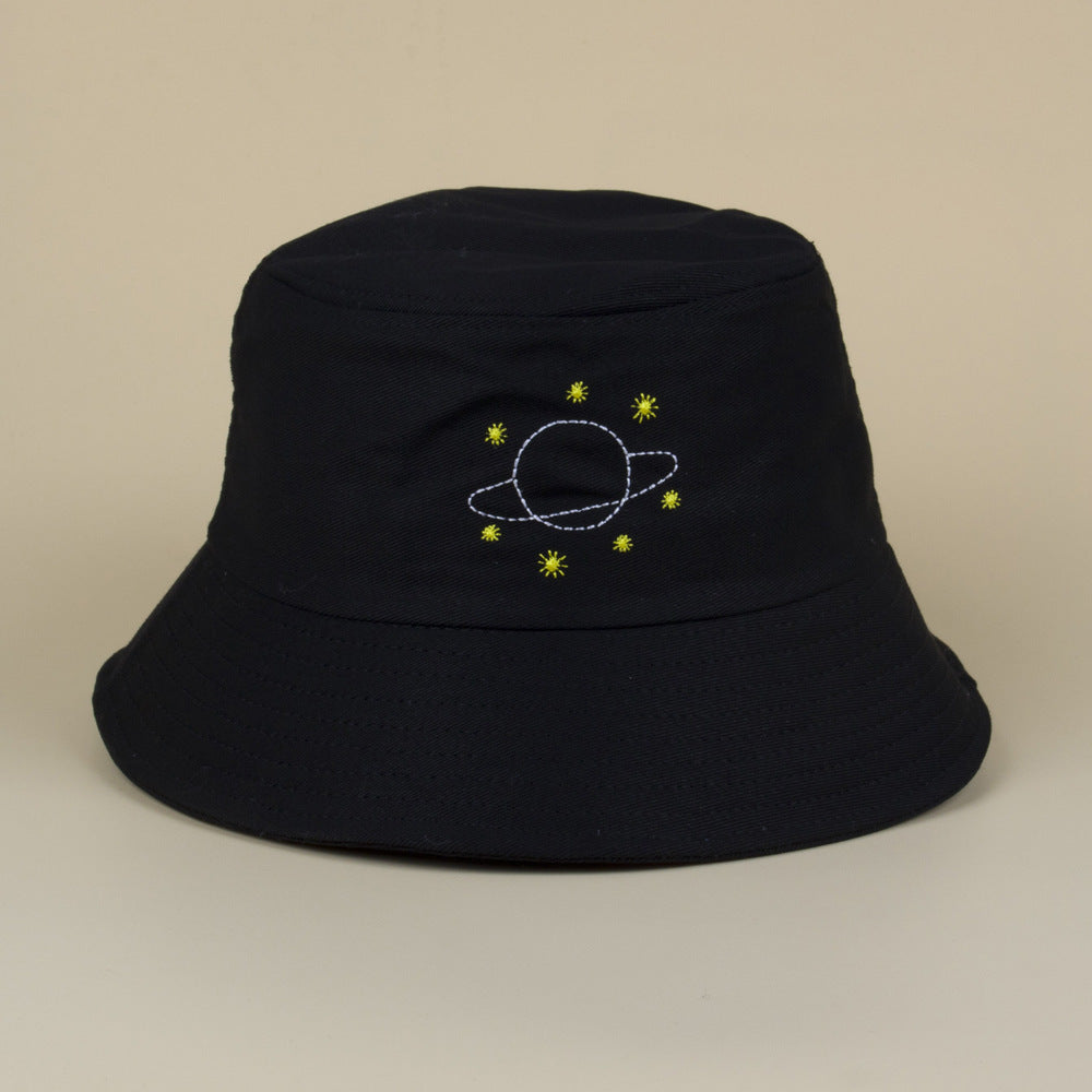 Sweet & Lovely: Women's Embroidered Cotton Fisherman Hat ($\mathbf{56-58\text{cm}}$).