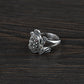 S925 Silver Vintage Thai Gold Cicada Frog Ring – Retro Maxai Golden Toad Statement Ring