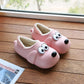 Cute Dog Shoes EVA Winter House Shoes, Unisex Fuzzy Cartoon Slippers