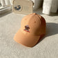 Fashion Kids Baseball Cap, Red Frame Brown Dog Design Cotton Hat for Spring & Autumn