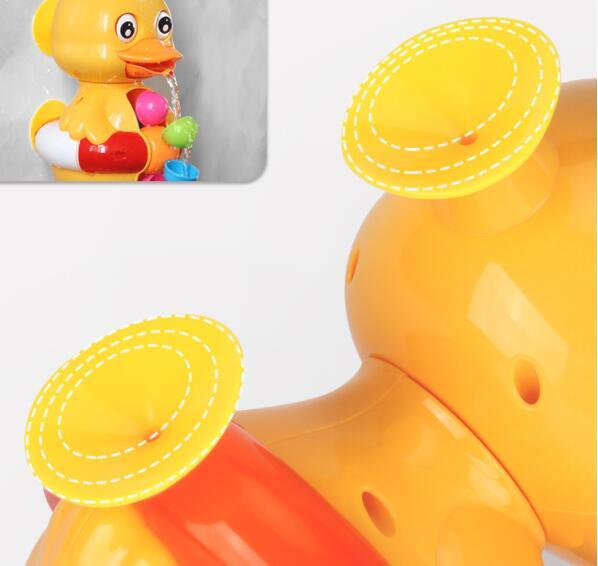 Bath Time Fun: Dr. Duck Rotating Waterwheel Sucker Toy ($\mathbf{25\text{cm}}$ Water Play).