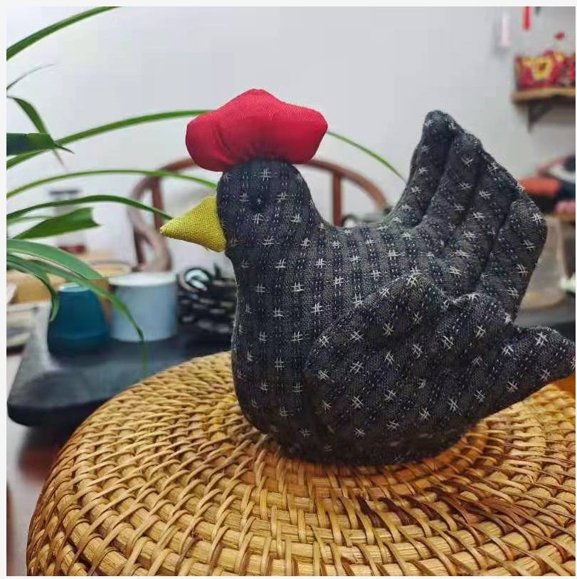 Handmade DIY Fabric Material Pack – Creative Chicken Doll Sewing Kit (Non-Finished)