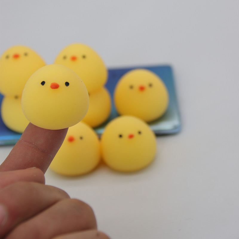 Super Cute Dumplings Squeezing Toy – Fat Chicken Soup Round Chicken Stress Relief Toy