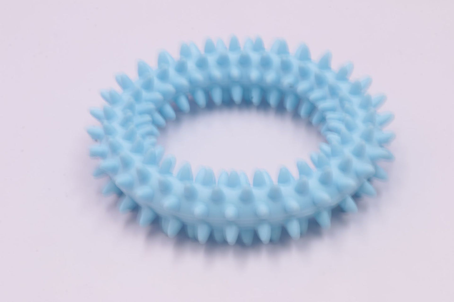 TPR Spiky Circle Dog Chew Ring, Bite-Training Molar Toy & Teeth-Cleaning Pet Supply