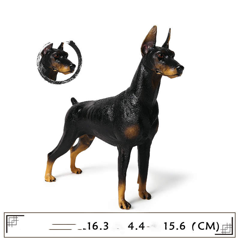 Realistic Plastic Dog Model Toy, Large Cognitive Animal Figures for Kids & Collectors