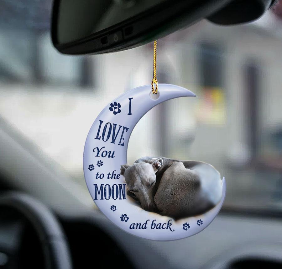 Sleeping Angel Dog Car Pendant, Acrylic Hanging Ornament for Cars, Doors & Home Decoration